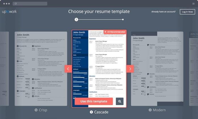 situs untuk membuat resume - zety