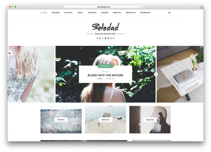 soledad - theme wordpress terbaik untuk personal blogger