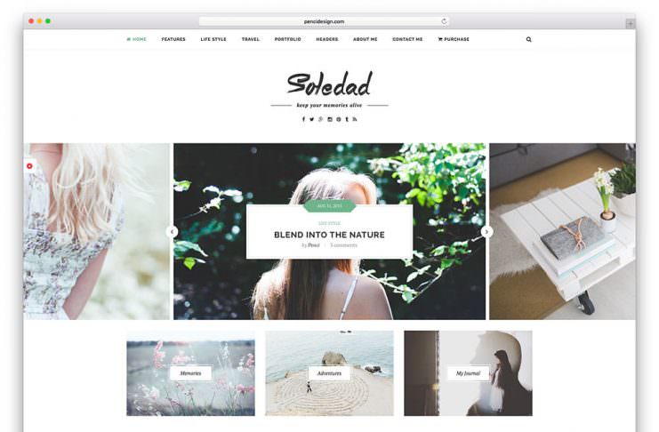 soledad - theme wordpress terbaik untuk personal blogger
